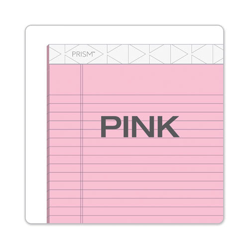 Image of TOPS 63150 Prism + Colored Writing Pads, Wide/Legal Rule, (50) Pastel Pink 8.5 x 11 Sheets, 12/Pack