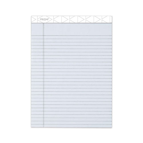 Image of TOPS 63160 Prism + Colored Writing Pads, Wide/Legal Rule, (50) Pastel Gray 8.5 x 11 Sheets, 12/Pack