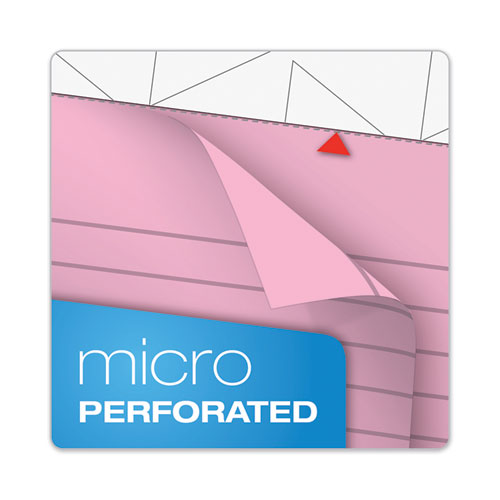 Image of TOPS 63150 Prism + Colored Writing Pads, Wide/Legal Rule, (50) Pastel Pink 8.5 x 11 Sheets, 12/Pack
