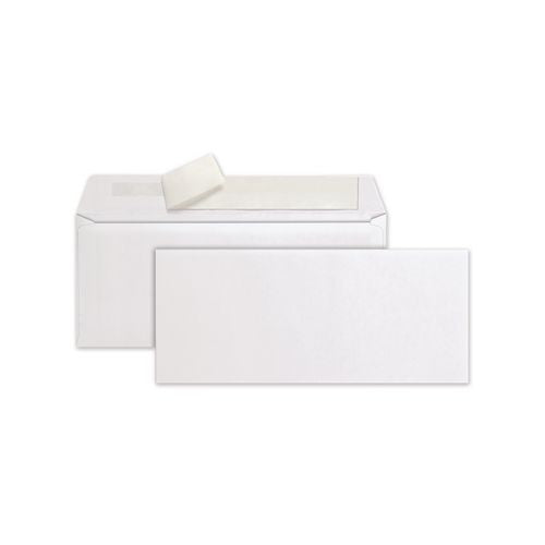 Image of Quality Park Redi-Strip Envelope, #10, Commercial Flap, Redi-Strip Heat-Resistant Adhesive Closure, 4.13 x 9.5, White, 500/Box