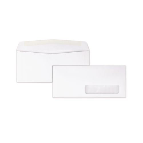 Image of Quality Park QUA21332 Address-Window Envelope, #10, Commercial Flap, Gummed Closure, 4.13 x 9.5, White, 500/Box
