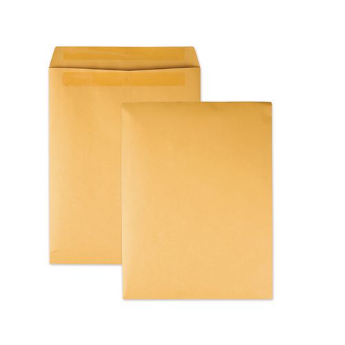 Image of Quality Park QUA43762 Redi-Seal Catalog Envelope, #13 1/2, Cheese Blade Flap, Redi-Seal Adhesive Closure, 10 x 13, Brown Kraft, 250/Box