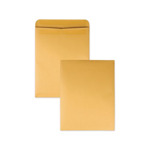 Image of Quality Park Redi-Seal Catalog Envelope, #15 1/2, Cheese Blade Flap, Redi-Seal Adhesive Closure, 12 x 15.5, Brown Kraft, 100/Box