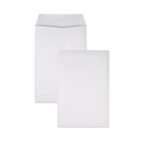 Image of Quality Park QUA43117 Redi-Seal Catalog Envelope, #1, Cheese Blade Flap, Redi-Seal Adhesive Closure, 6 x 9, White, 100/Box