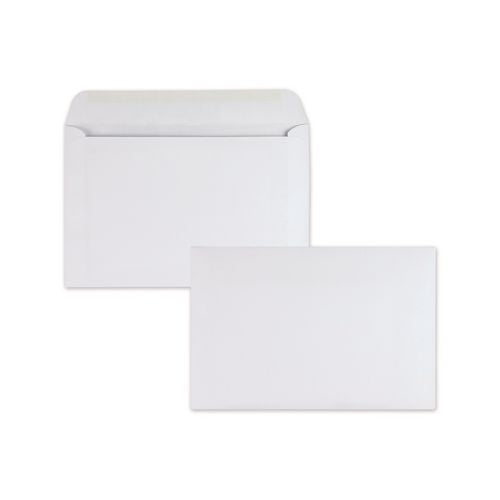Image of Quality Park Open-Side Booklet Envelope, #6 1/2, Hub Flap, Gummed Closure, 6 X 9, White, 500/box