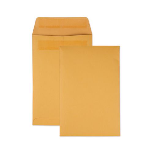 Image of Quality Park QUA43362 Redi-Seal Catalog Envelope, #1 3/4, Cheese Blade Flap, Redi-Seal Adhesive Closure, 6.5 x 9.5, Brown Kraft, 250/Box