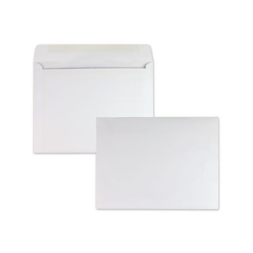 Image of Quality Park Open-Side Booklet Envelope, #13 1/2, Cheese Blade Flap, Gummed Closure, 10 X 13, White, 100/box