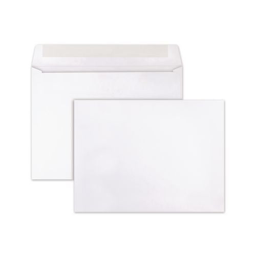 Image of Quality Park QUA37682 Open-Side Booklet Envelope, #10 1/2, Cheese Blade Flap, Gummed Closure, 9 X 12, White, 250/box