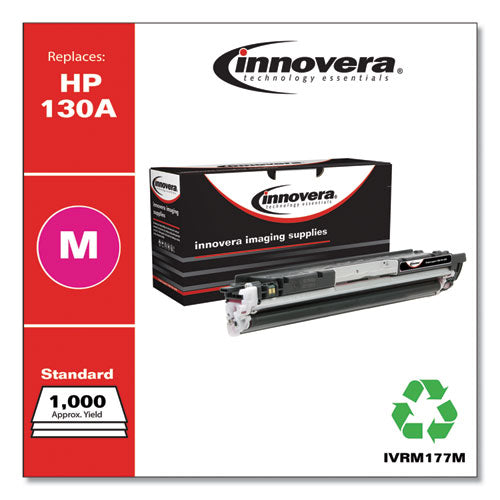 Image of Innovera® IVRM177M Remanufactured Magenta Toner, Replacement for 130A (CF353A), 1,000 Page-Yield