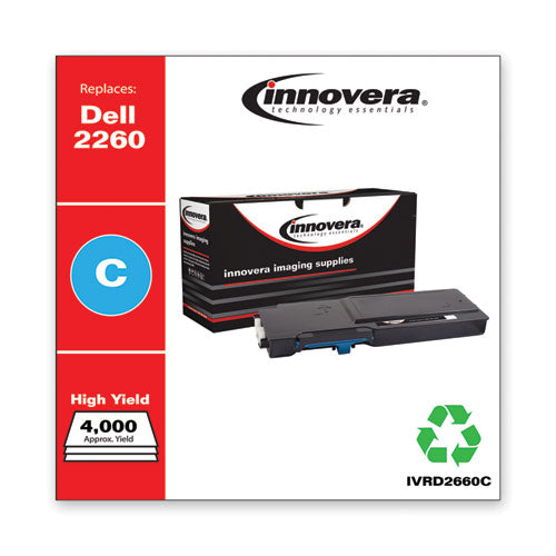 Image of Innovera® IVRD2660C Remanufactured Cyan High-Yield Toner, Replacement for 593-BBBT, 4,000 Page-Yield