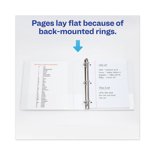 Image of Avery® 17144 Touchguard Protection Heavy-Duty View Binders With Slant Rings, 3 Rings, 3" Capacity, 11 X 8.5, White