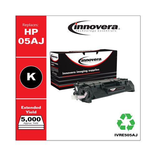 Image of InnoveraÂ® Remanufactured Black Extended-Yield Toner, Replacement for 05A (CE505AJ), 5,000 Page-Yield