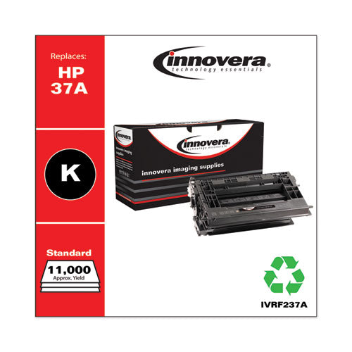 Image of Innovera® IVRF237A Remanufactured Black Toner, Replacement for 37A (CF237A), 11,000 Page-Yield