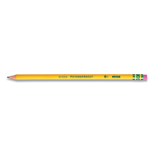 Image of Ticonderoga® 13818 PRE-SHARPENED PENCIL, HB (#2), BLACK LEAD, YELLOW BARREL, 18/PACK