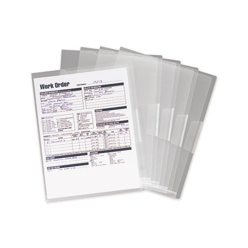 Image of Smead 85751 Poly Translucent Project Jackets, Letter Size, Clear, 5/pack