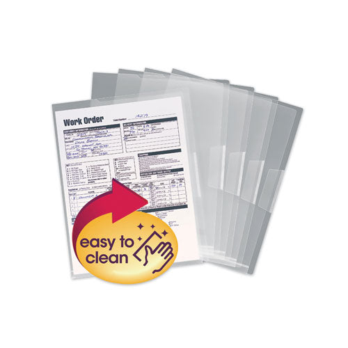 Image of Smead 85751 Poly Translucent Project Jackets, Letter Size, Clear, 5/pack