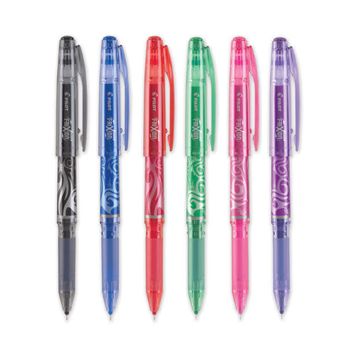 Image of PilotÂ® Frixion Ball Erasable Gel Pen, Stick, Extra-Fine 0.5 Mm, Assorted Ink And Barrel Colors, 6/pack