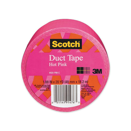 Image of Scotch® 920-PNK-C Duct Tape, 1.88" X 20 Yds, Hot Pink