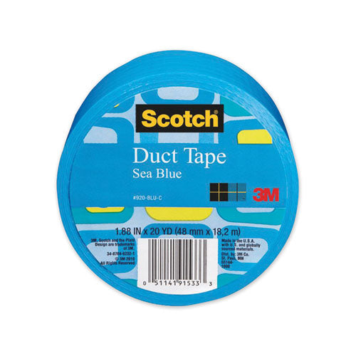 Image of Scotch® 920-BLU-C Duct Tape, 1.88" X 20 Yds, Sea Blue