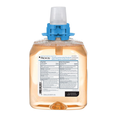 Image of PROVON® 5186-04 Foaming Antimicrobial Handwash/Moisturizer Refill, For FMX-12 Dispenser, Light Fruity Scent, 1,250 mL, 4/Carton