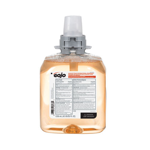 Image of GOJO® 5162-04 Luxury Foam Antibacterial Handwash Refill, Fresh Fruit Scent, 1,250 mL, 4/Carton
