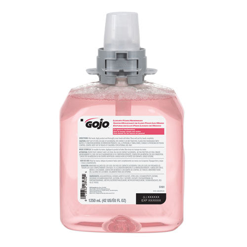 Image of GOJO® 5161-04 Luxury Foam Handwash Refill, For FMX-12 Dispenser, Refreshing Cranberry Scent, 1,250 mL, 4/Carton