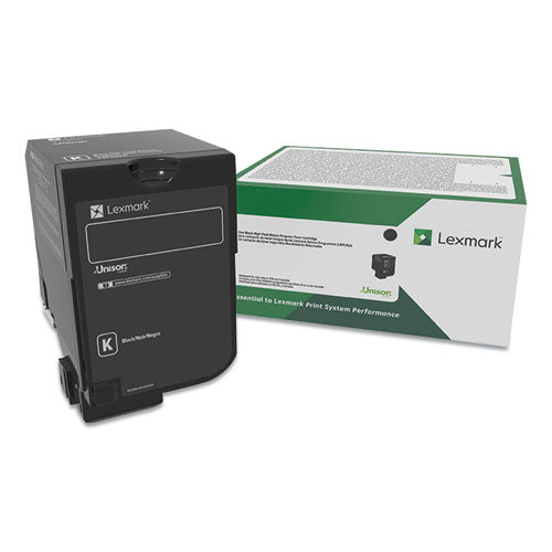 Image of Lexmark 74C00KG 74c00kg Return Program Toner, 3,000 Page-Yield, Black