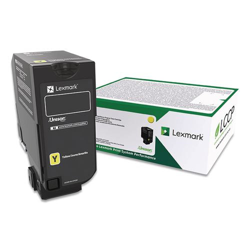 Image of Lexmark 74C00YG 74c00yg Return Program Toner, 3,000 Page-Yield, Yellow