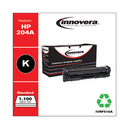 Image of Innovera® IVRF510A Remanufactured Black Toner, Replacement for 204A (CF510A), 1,100 Page-Yield