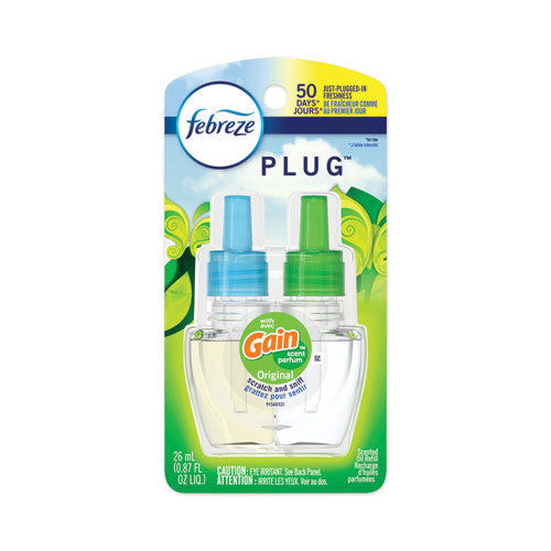 Image of Febreze® 74903 Plug Air Freshener Refills, Gain Original, 0.87 Oz