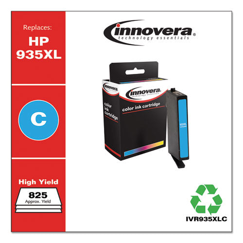 Image of Innovera® IVR935XLC Remanufactured Cyan High-Yield Ink, Replacement for 935XL (C2P24AN), 825 Page-Yield