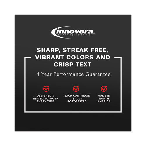 Image of Innovera® IVR934XLB Remanufactured Black High-Yield Ink, Replacement for 934XL (C2P23AN), 1,000 Page-Yield