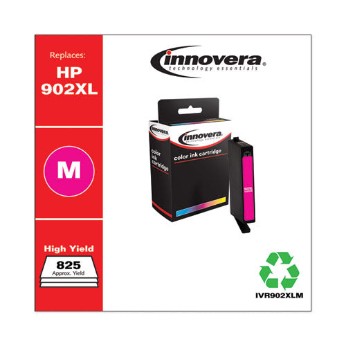 Image of Innovera® IVR902XLM Remanufactured Magenta High-Yield Ink, Replacement for 902XL (T6M06AN), 825 Page-Yield