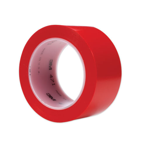 Image of 3M 471 Vinyl Floor Marking Tape 471, 2" X 36 Yds, Red