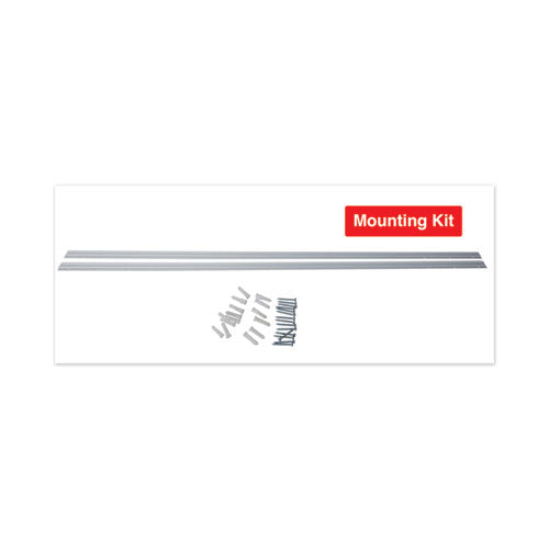 Image of Universal® UNV43202 Frameless Magnetic Glass Marker Board, 36" x 24", Translucent Frost Surface