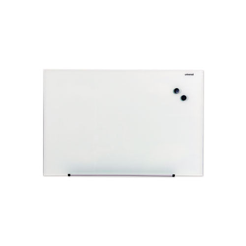 Image of Universal® UNV43202 Frameless Magnetic Glass Marker Board, 36" x 24", Translucent Frost Surface