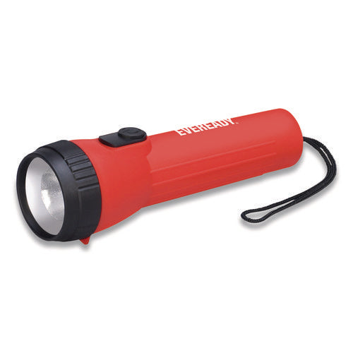Image of Eveready® EVEL25IN Industrial General Purpose LED Flashlight, 2 D Batteries (Sold Separately), Red