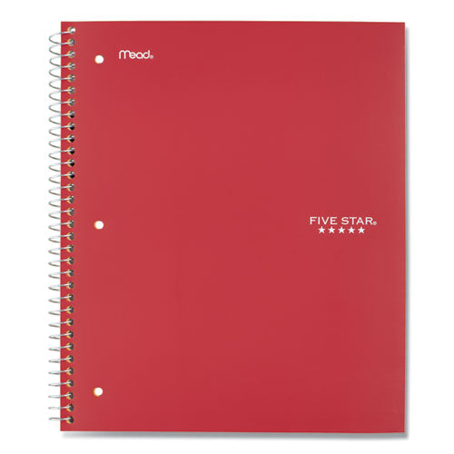 Image of Five Star® 51016 Wirebound Notebook, 5-Subject, Wide/Legal Rule, Randomly Assorted Cover Color, (200) 10.5 x 8 Sheets