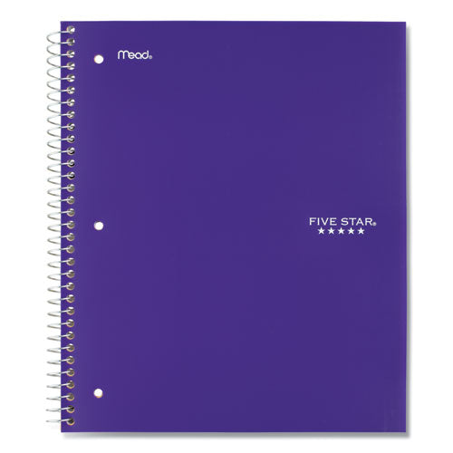 Image of Five Star® 51016 Wirebound Notebook, 5-Subject, Wide/Legal Rule, Randomly Assorted Cover Color, (200) 10.5 x 8 Sheets