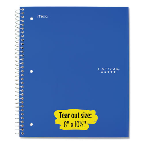 Image of Five Star® 51016 Wirebound Notebook, 5-Subject, Wide/Legal Rule, Randomly Assorted Cover Color, (200) 10.5 x 8 Sheets