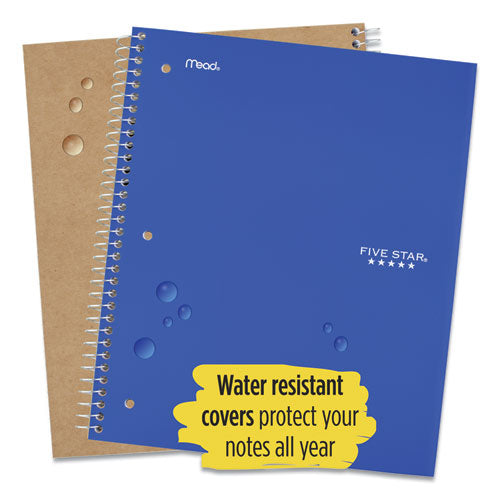 Image of Five Star® 51016 Wirebound Notebook, 5-Subject, Wide/Legal Rule, Randomly Assorted Cover Color, (200) 10.5 x 8 Sheets
