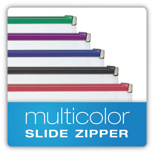 Image of Cardinal® 14650 Expanding Zipper Binder Pocket, 8.5 x 11, Assorted Colors, 5/Pack