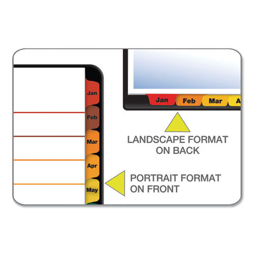 Image of Cardinal® 60318CB OneStep Printable Table of Contents and Dividers, 12-Tab, Jan. to Dec., 11 x 8.5, White, Assorted Tabs, 1 Set