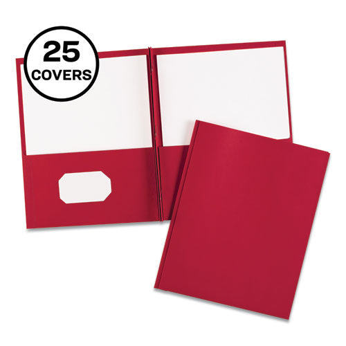 Image of Avery® 47979 Two-Pocket Folder with Prong Fasteners, Accommodates (70) 11 x 8.5 Sheets, Red, 25/Box