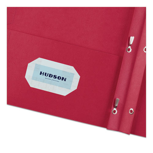 Image of Avery® 47979 Two-Pocket Folder with Prong Fasteners, Accommodates (70) 11 x 8.5 Sheets, Red, 25/Box