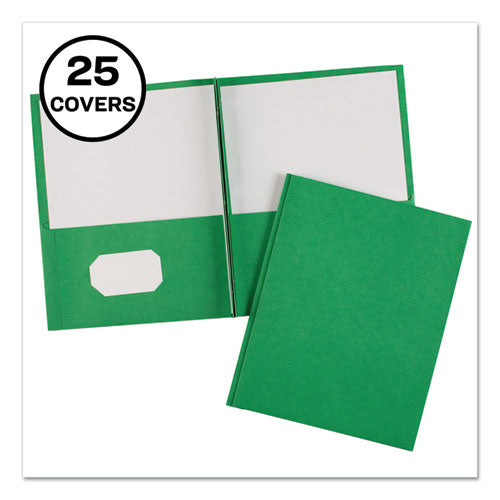 Image of Avery® 47977 Two-Pocket Folder with Prong Fasteners, Accommodates (70) 11 x 8.5 Sheets, Green, 25/Box