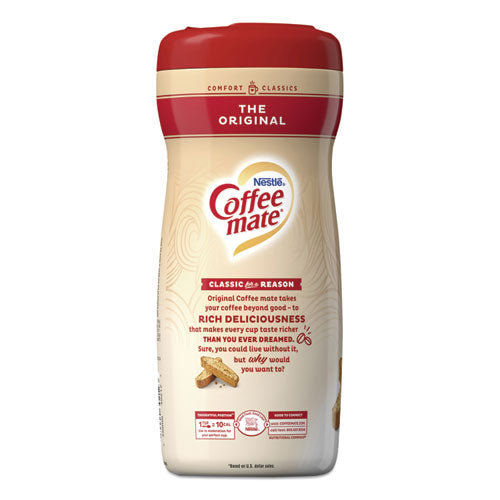 Image of Coffee mate® 11000510 Non-Dairy Powdered Creamer, Original, 22 Oz Canister, 12/carton