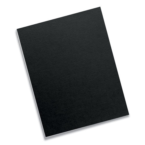 Image of Fellowes® 5224901 Futura Presentation Covers for Binding Systems, Plastic, Square Corners, 11 x 8.5, Matte Black, 25/Pack