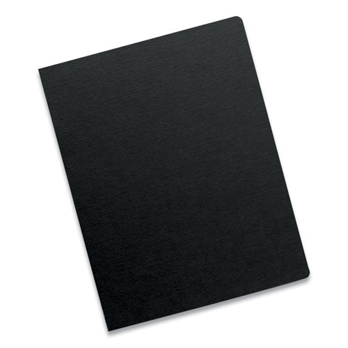 Image of Fellowes® 5224701 Futura Presentation Covers for Binding Systems, Plastic, Round Corners, 11.25 x 8.75, Matte Black, 25/Pack