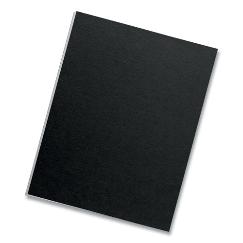Image of Fellowes® 5224901 Futura Presentation Covers for Binding Systems, Plastic, Square Corners, 11 x 8.5, Matte Black, 25/Pack